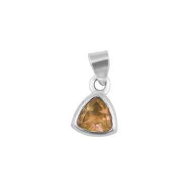 Citrine November Birthstone Sterling Silver Necklace